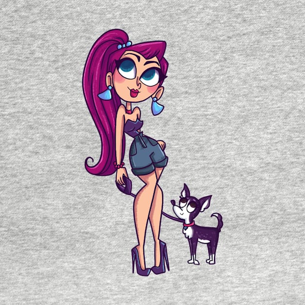 Fashion dog girl by katidoodlesmuch